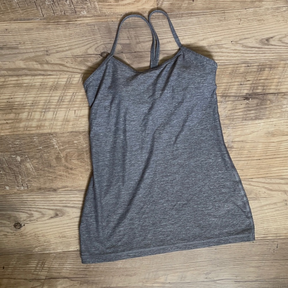 Gray lulu tank top